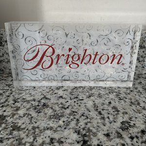 BRIGHTON jewelry acrylic store display sign